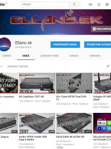 Youtube kanál Ellano.sk